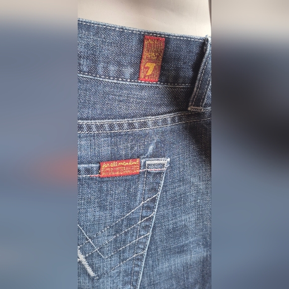 7 For All Mankind Men's Relaxed Fit Jeans - Blue - Picture 4 of 15